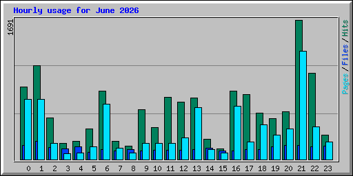 Hourly usage for June 2026